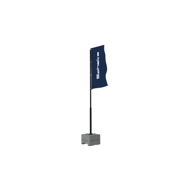 Steel mast | pole height: 4.00 m | galvanized and coated in RAL9005